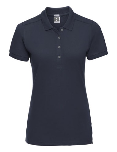 RUS-0R566F0-Ladies' Fitted Stretch Polo